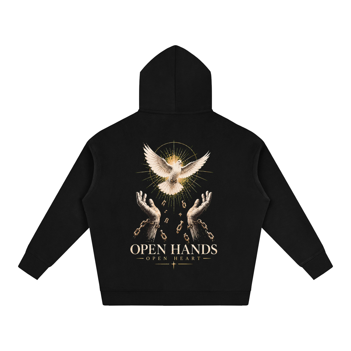 Open Hands Open Heart Fleeced Hoodie