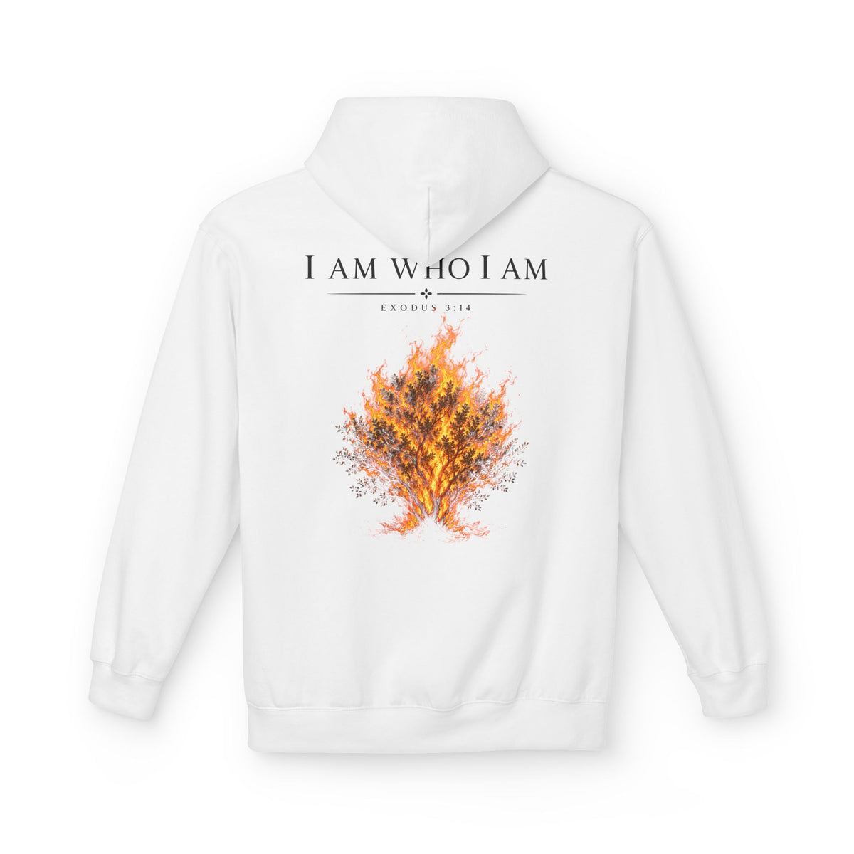 I AM WHO I AM HOODIE WHITE