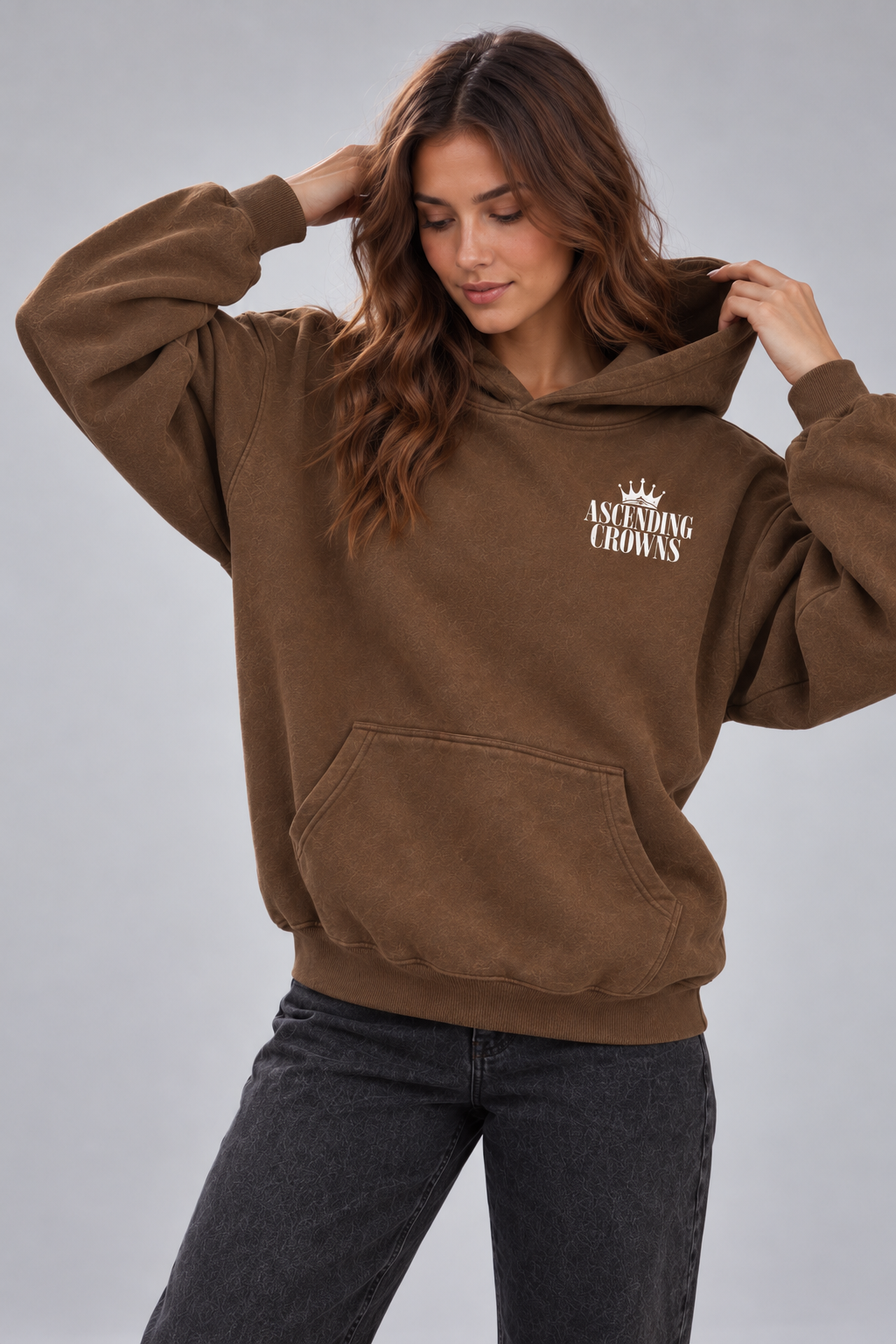 Greater is His Love For You Oversized Fleece Hoodie