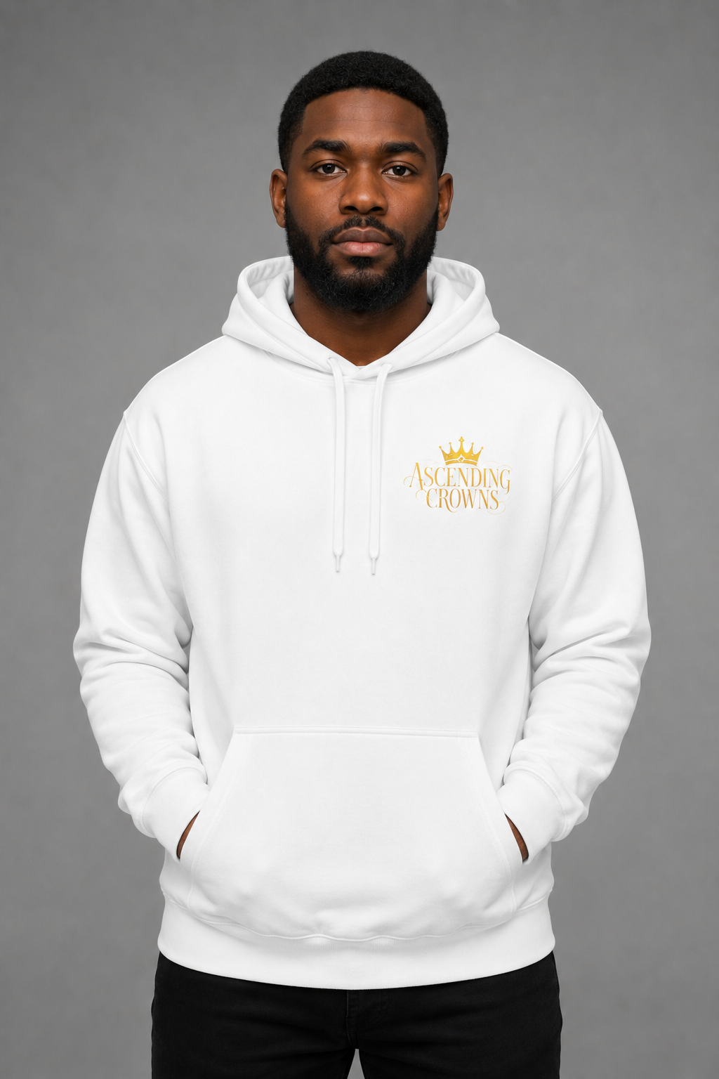I AM WHO I AM HOODIE WHITE