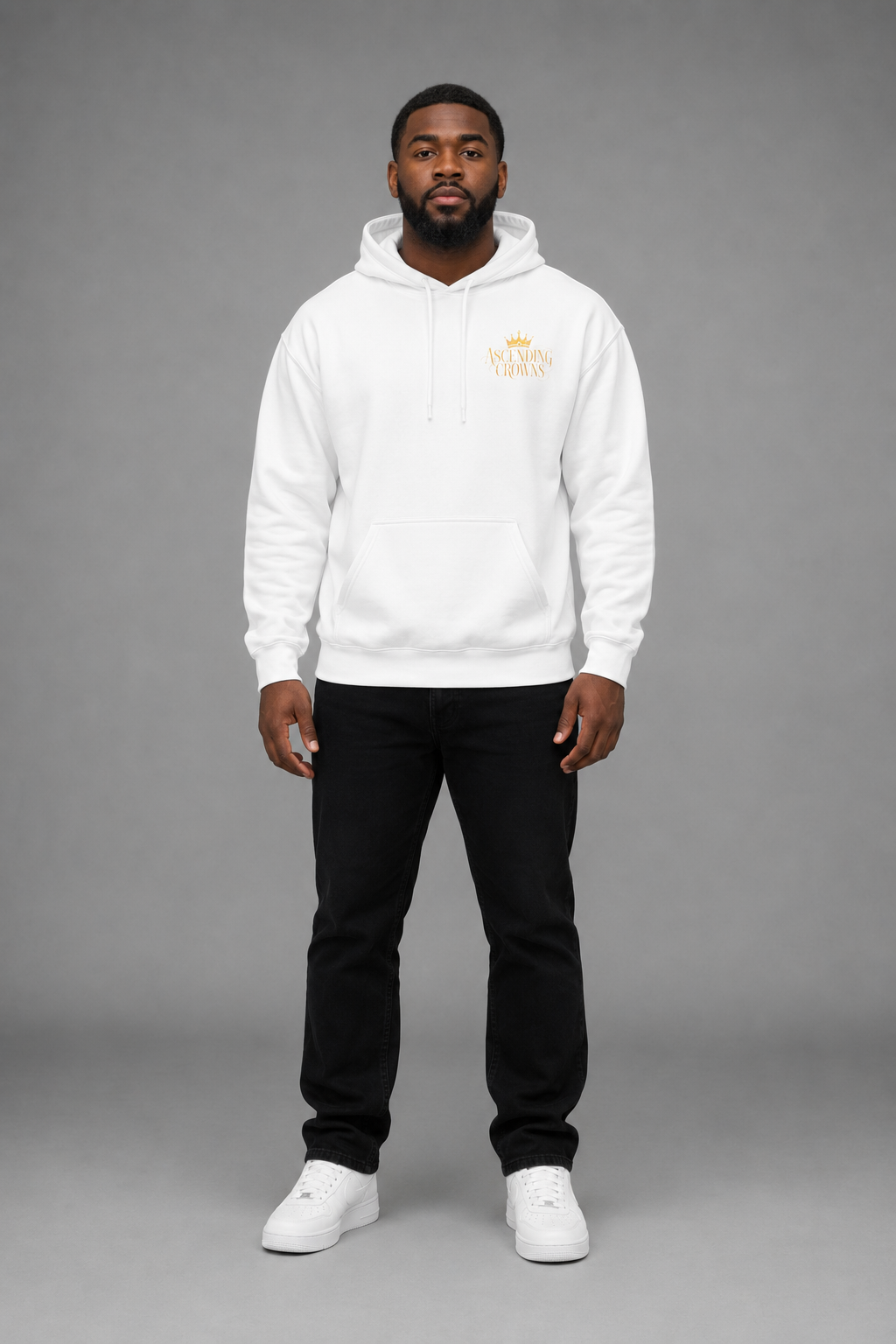 I AM WHO I AM HOODIE WHITE