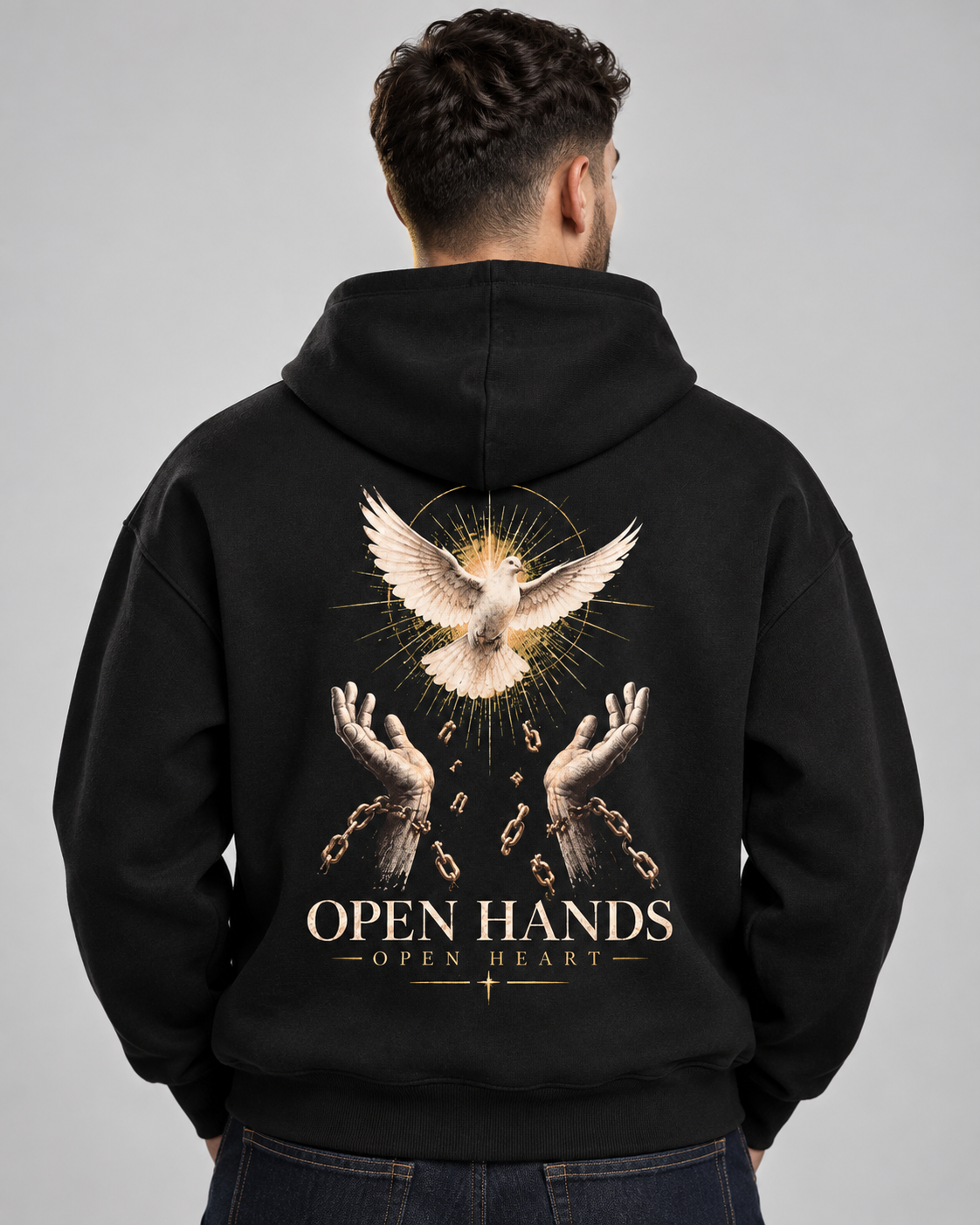 Open Hands Open Heart Fleeced Hoodie