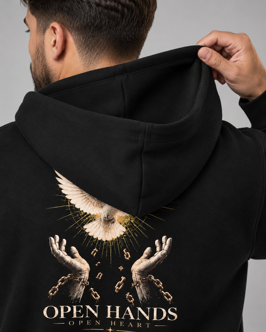 Open Hands Open Heart Fleeced Hoodie