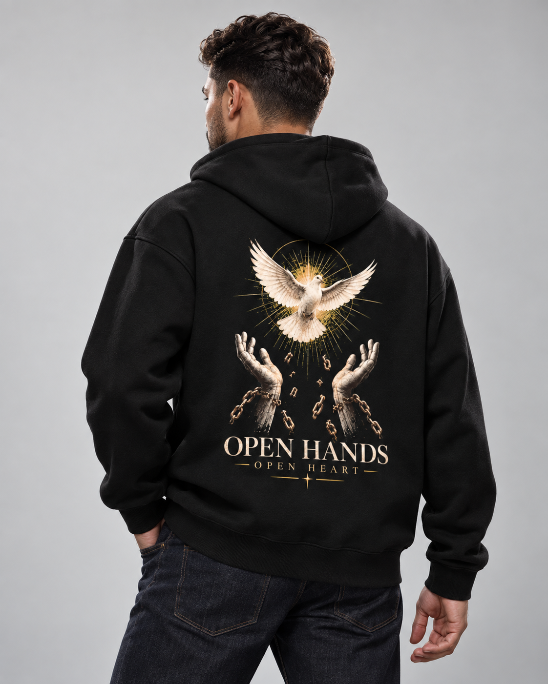 Open Hands Open Heart Fleeced Hoodie