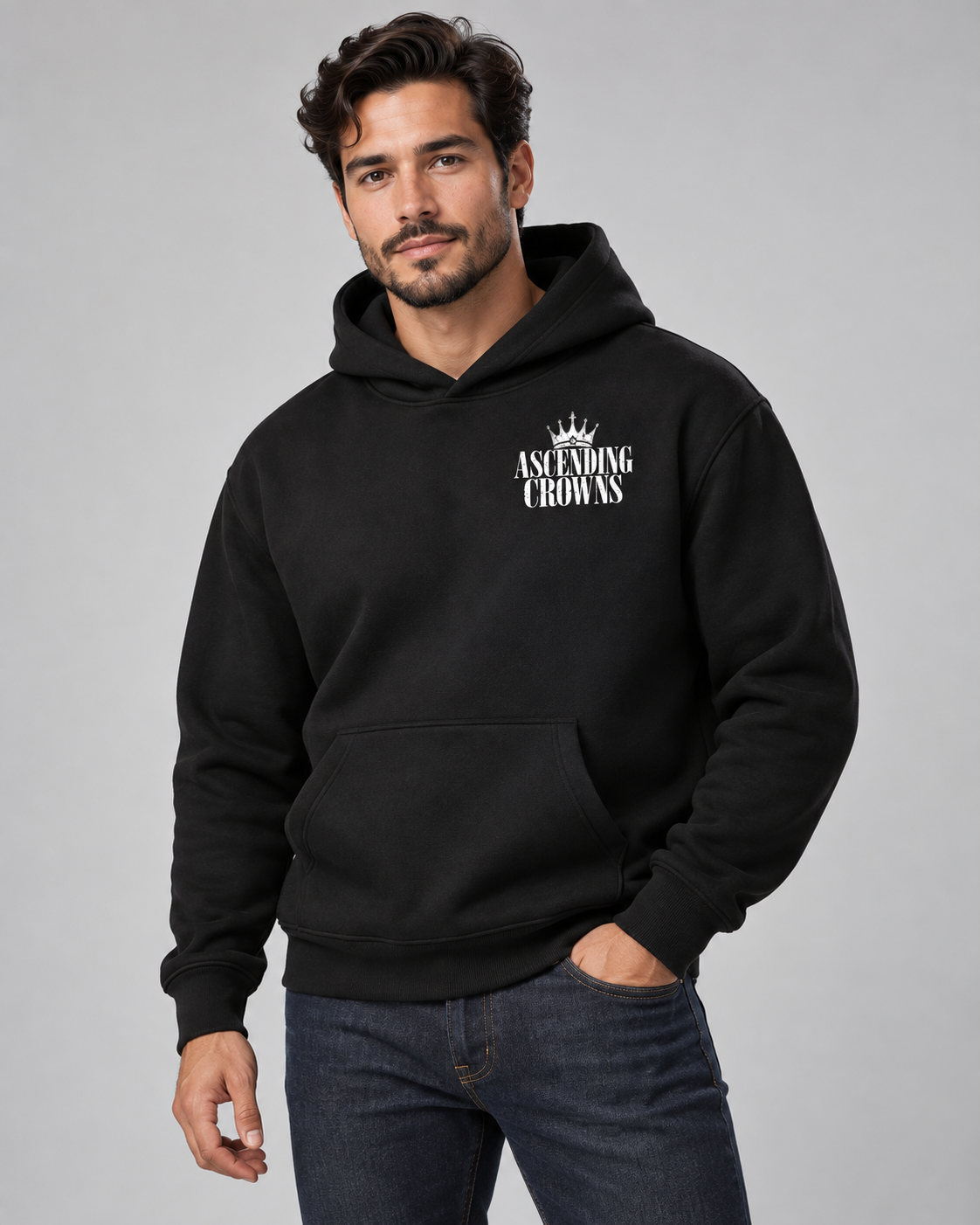 Isaiah 46:8 Fleeced Hoodie