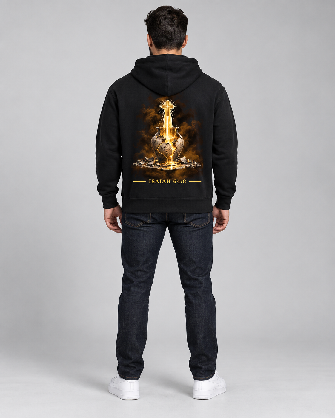 Isaiah 46:8 Fleeced Hoodie