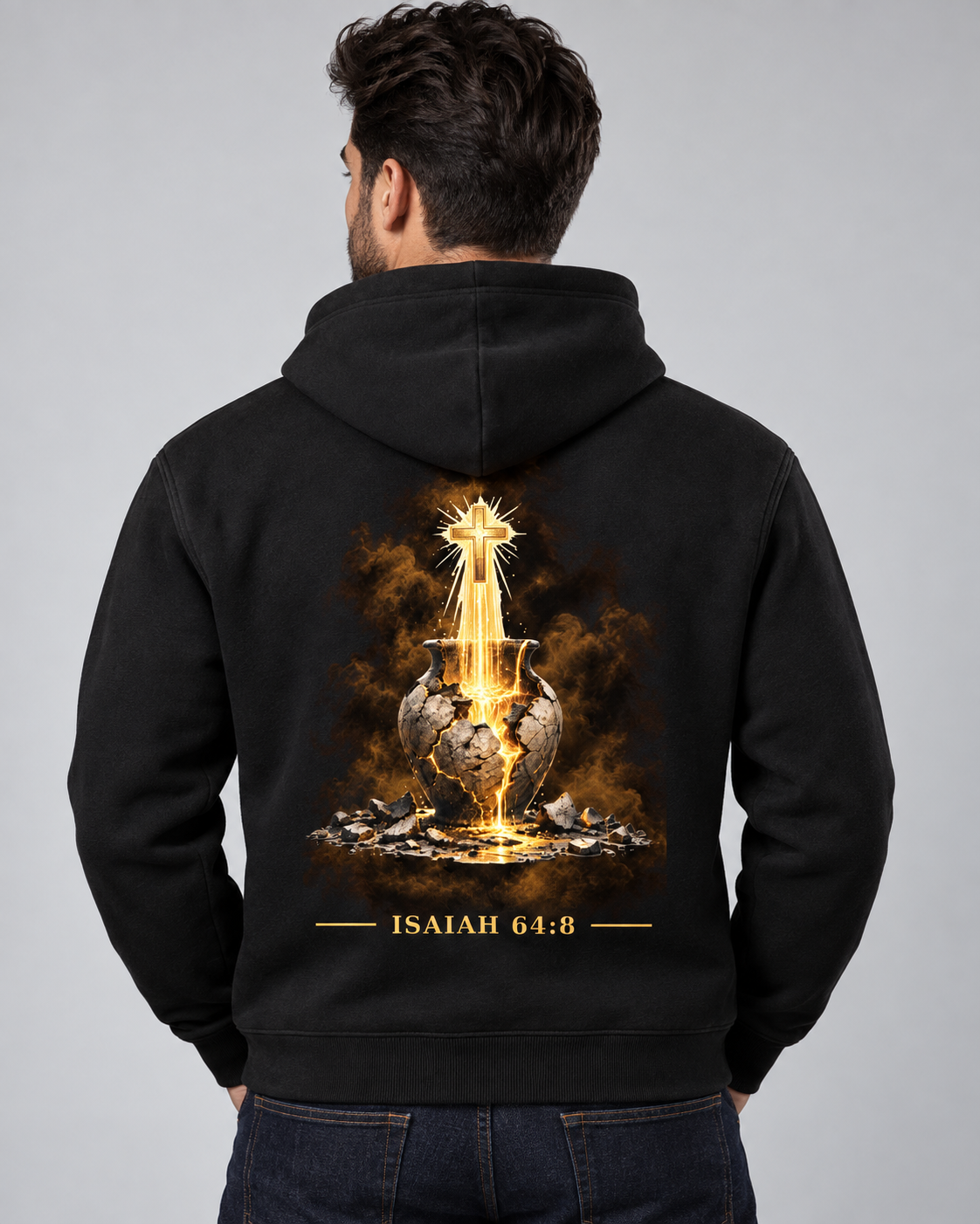 Isaiah 46:8 Fleeced Hoodie