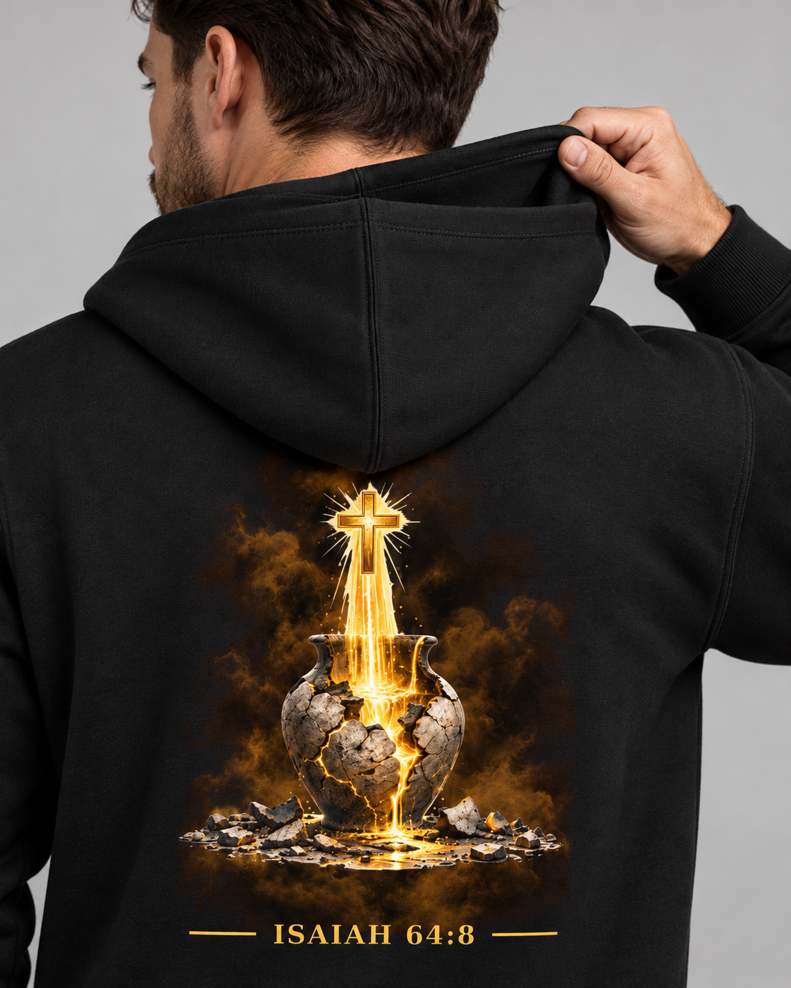 Isaiah 46:8 Fleeced Hoodie