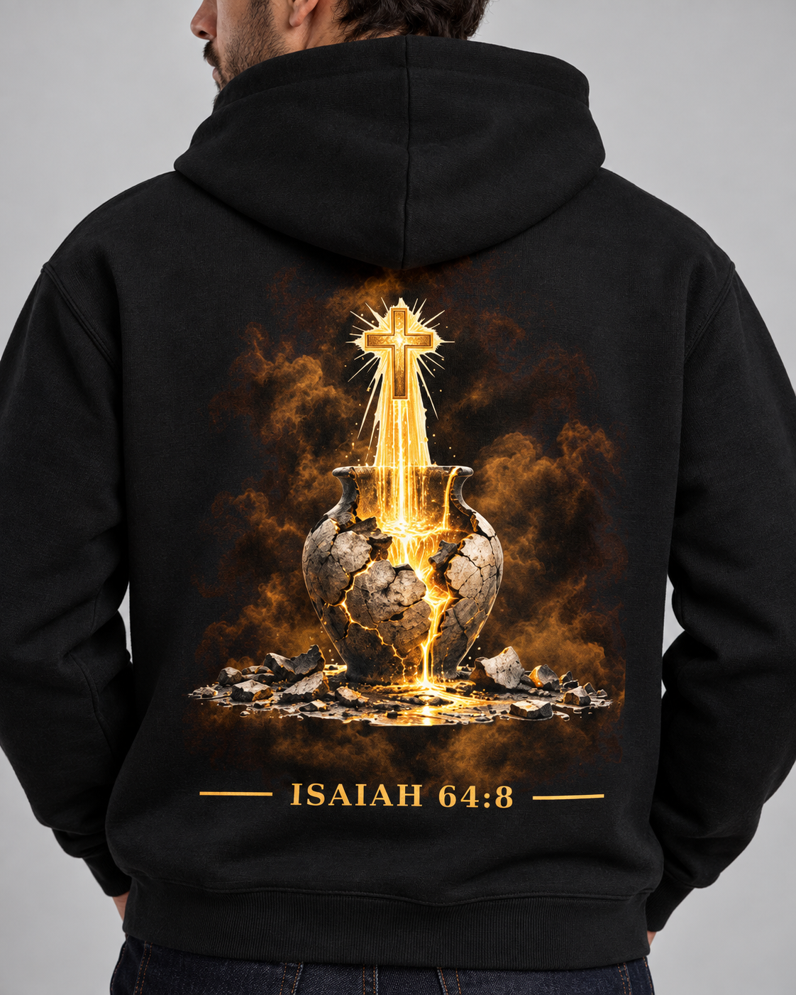Isaiah 46:8 Fleeced Hoodie