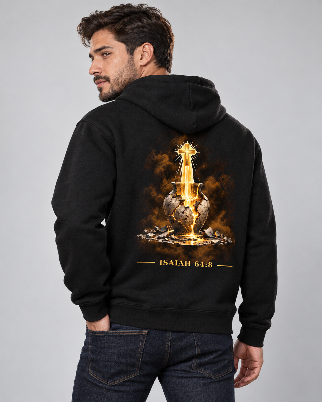 Isaiah 46:8 Fleeced Hoodie